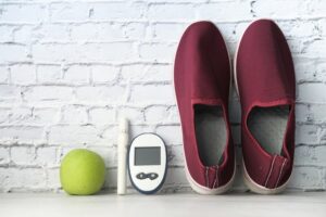 Apple, glucose monitoring tools, and diabetic footwear